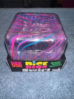 **AUTHENTIC** NeeDoh Nice Berg Swirl Squish - Pink Purple Blue Swirl